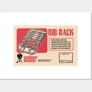 Original Weber Rib Rack box Posters and Art